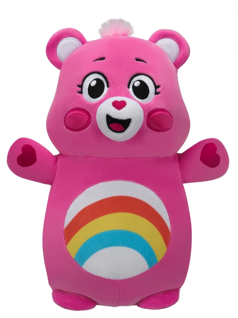 Squishmallow X Care Bears - Hug mee- Pink Rainbow Plush Bear Kids Toy